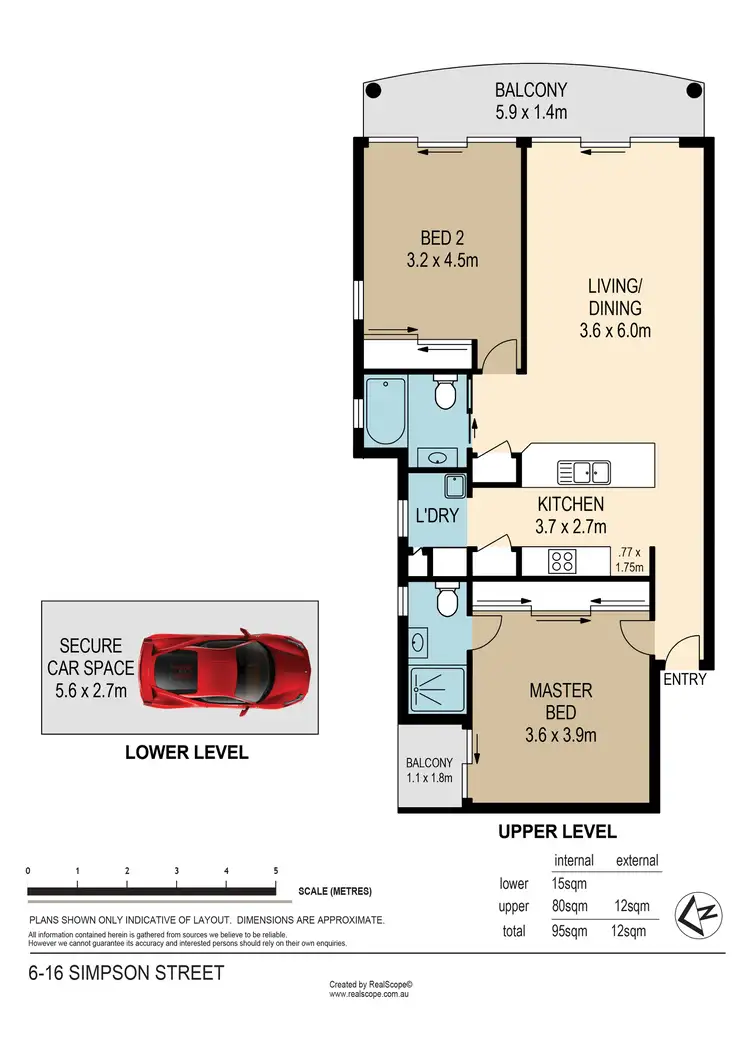Floorplan of Homely unit listing, 6/16 Simpson Street, Morningside QLD 4170