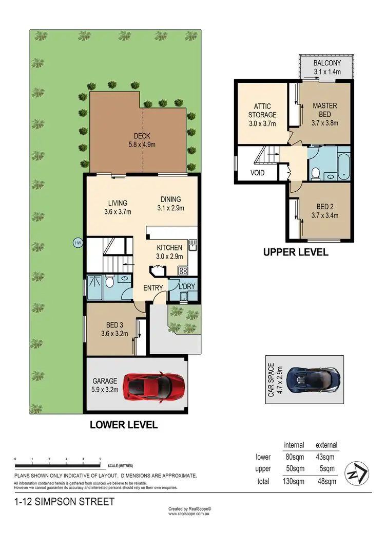 Floorplan of Homely townhouse listing, 1/12 Simpson Street, Morningside QLD 4170
