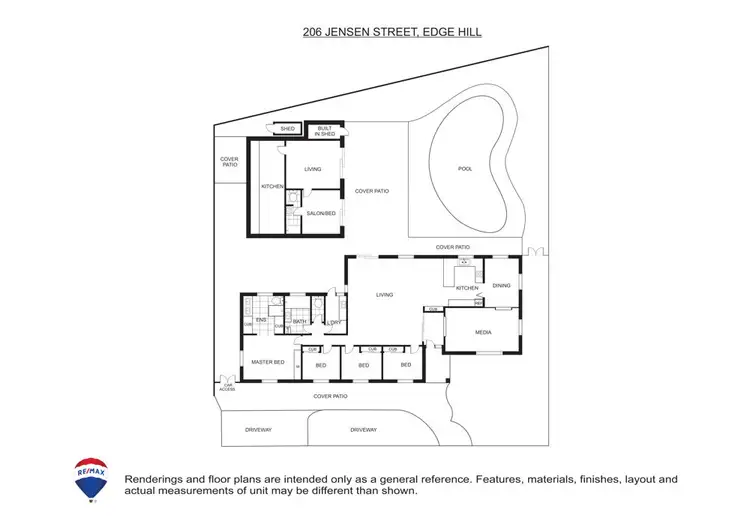 Floorplan of Homely house listing, 206 Jensen Street, Edge Hill QLD 4870