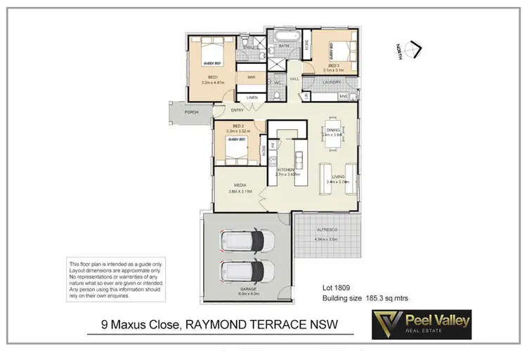Floorplan of Homely house listing, 9 Maxus Close, Raymond Terrace NSW 2324