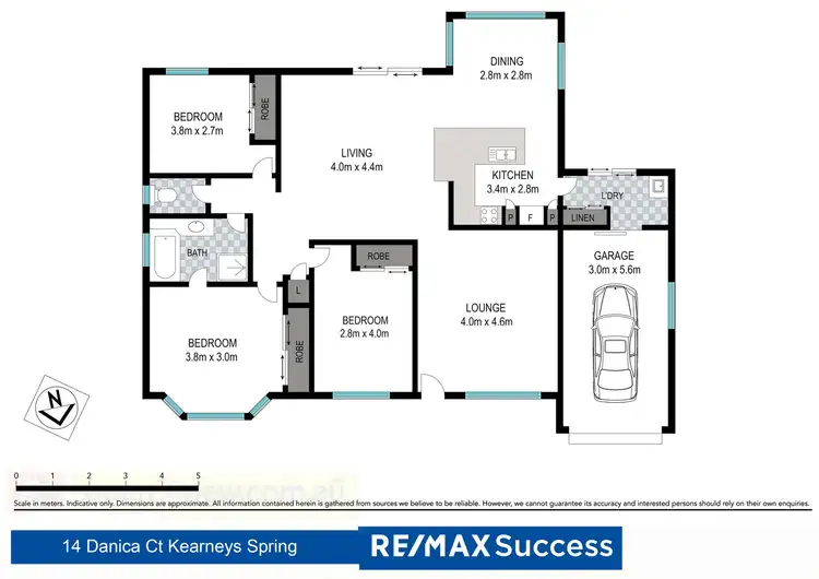 Floorplan of Homely house listing, 14 Danica Court, Kearneys Spring QLD 4350
