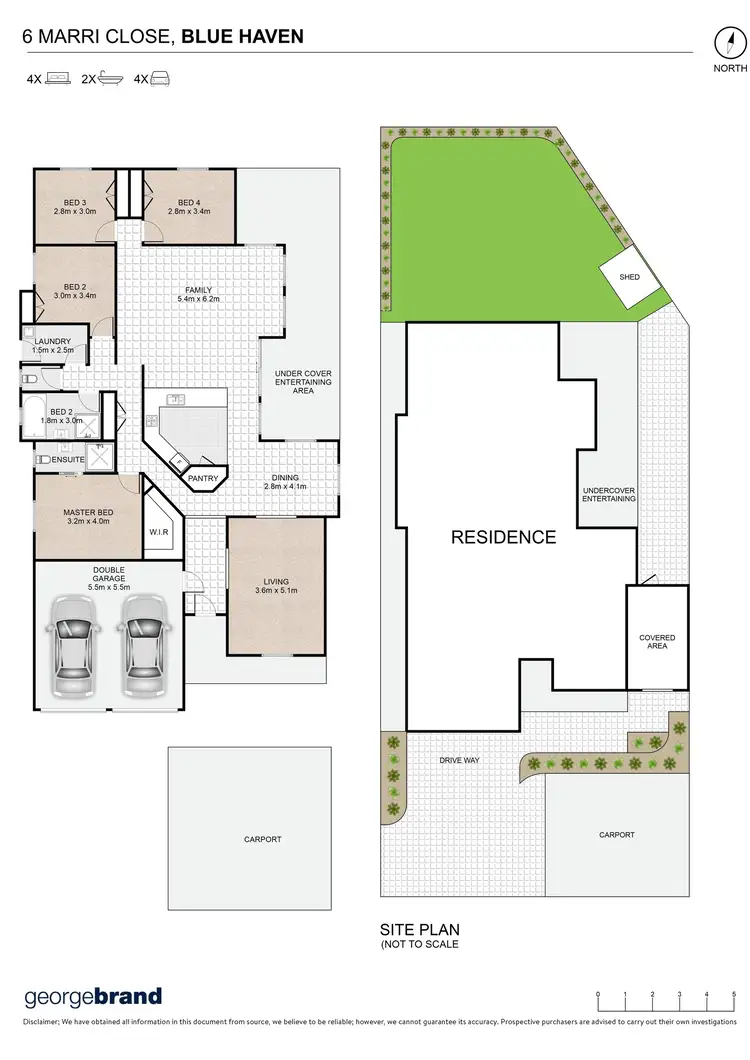 Floorplan of Homely house listing, 6 Marri Close, Blue Haven NSW 2262