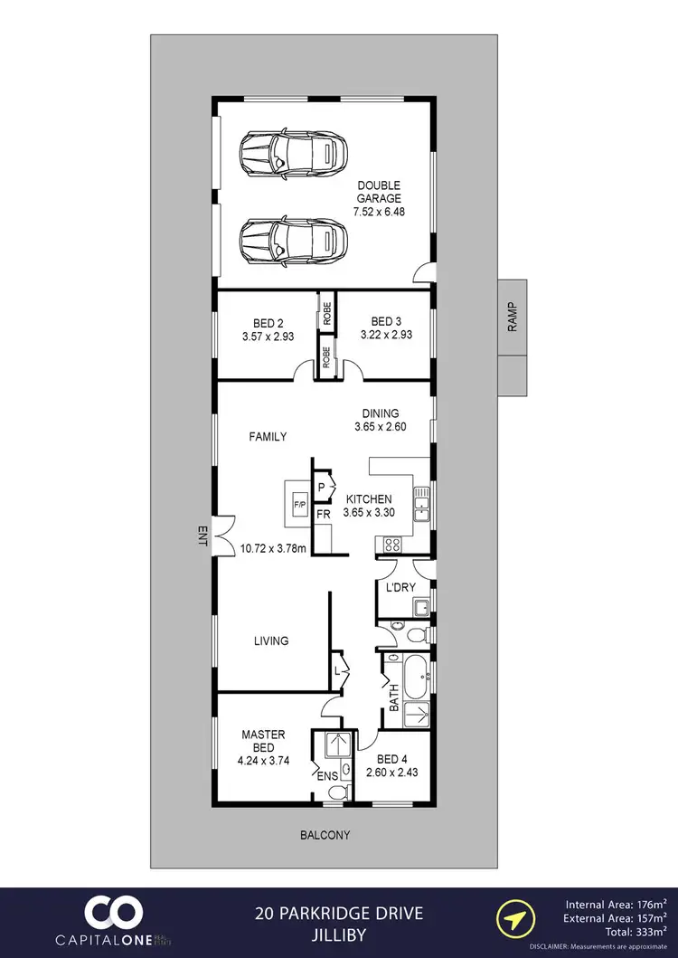 Floorplan of Homely rural property listing, 20 Parkridge Drive, Jilliby NSW 2259