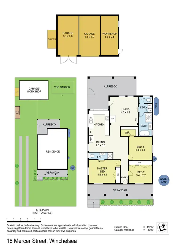 Floorplan of Homely house listing, 18 Mercer Street, Winchelsea VIC 3241