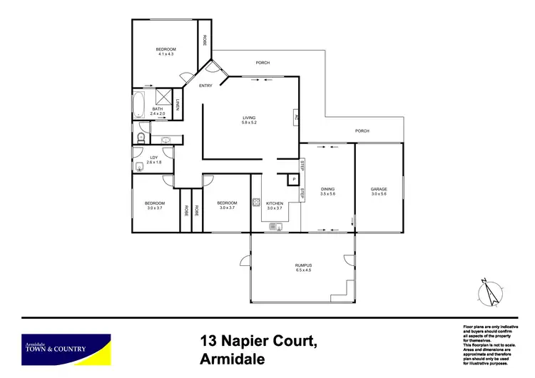 Floorplan of Homely house listing, 13 Napier Court, Armidale NSW 2350