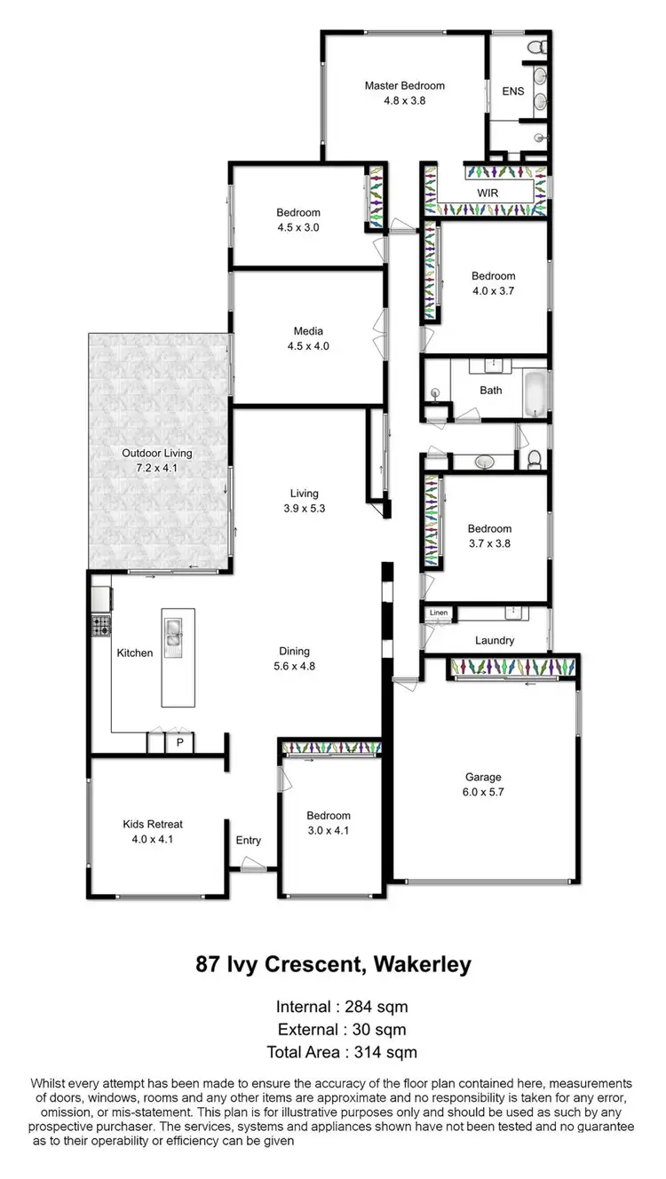 Floorplan of Homely house listing, 87 Ivy Crescent, Wakerley QLD 4154