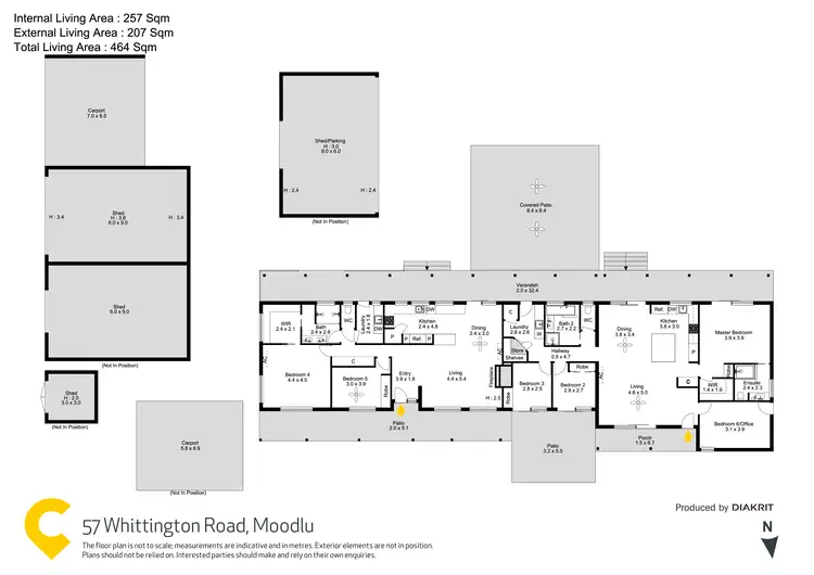 Floorplan of Homely rural property listing, 57 Whittington Road, Moodlu QLD 4510