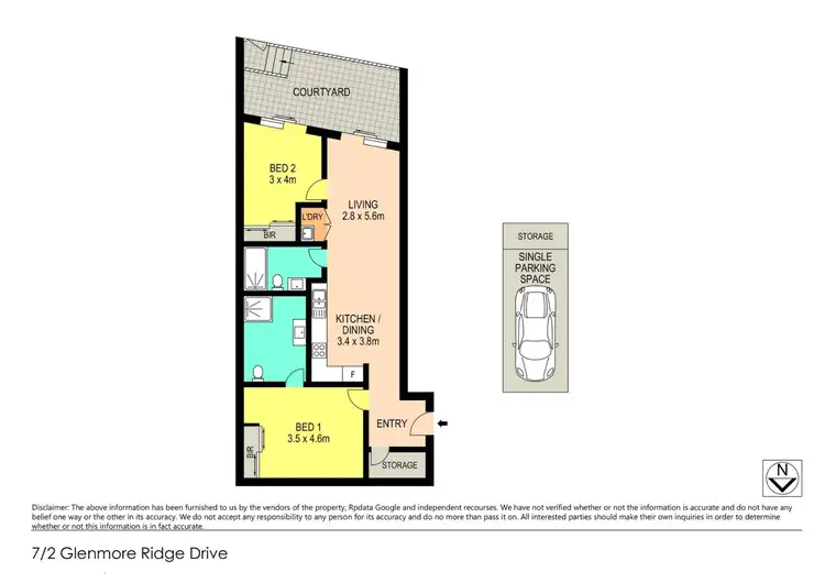 Floorplan of Homely unit listing, 7/2 Glenmore Ridge Drive, Glenmore Park NSW 2745