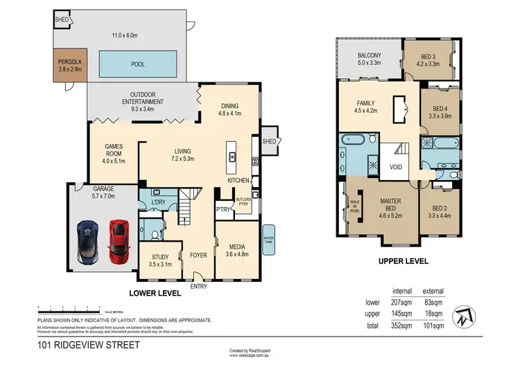 Floorplan of Homely house listing, 101 Ridgeview Street, Carindale QLD 4152