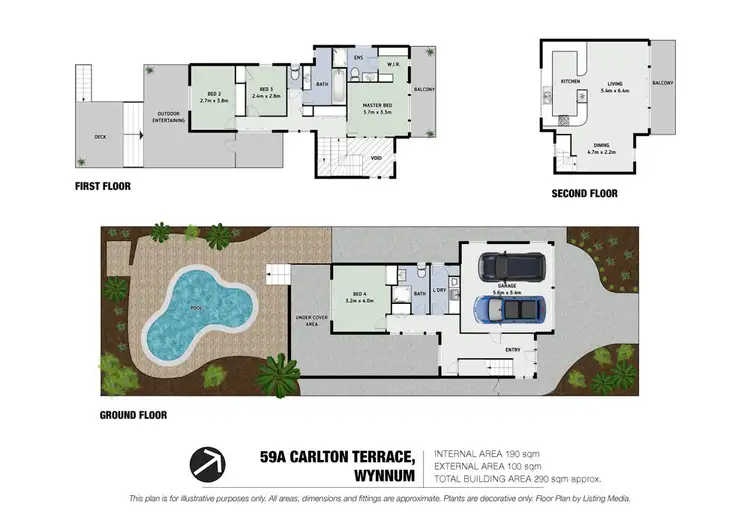 Floorplan of Homely house listing, 59a Carlton Terrace, Wynnum QLD 4178