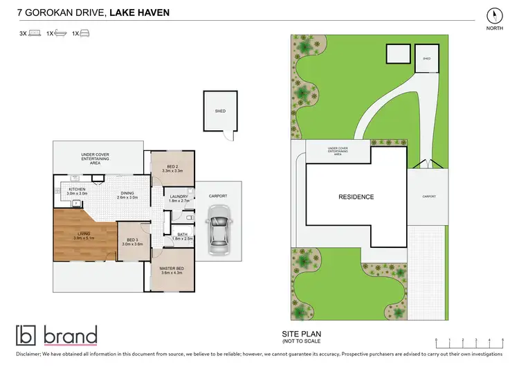 Floorplan of Homely house listing, 7 Gorokan Drive, Lake Haven NSW 2263