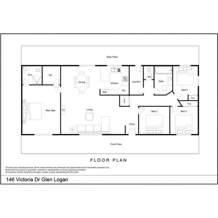 Floorplan of Homely rural property listing, 146 Victoria Dr, Jimboomba QLD 4280