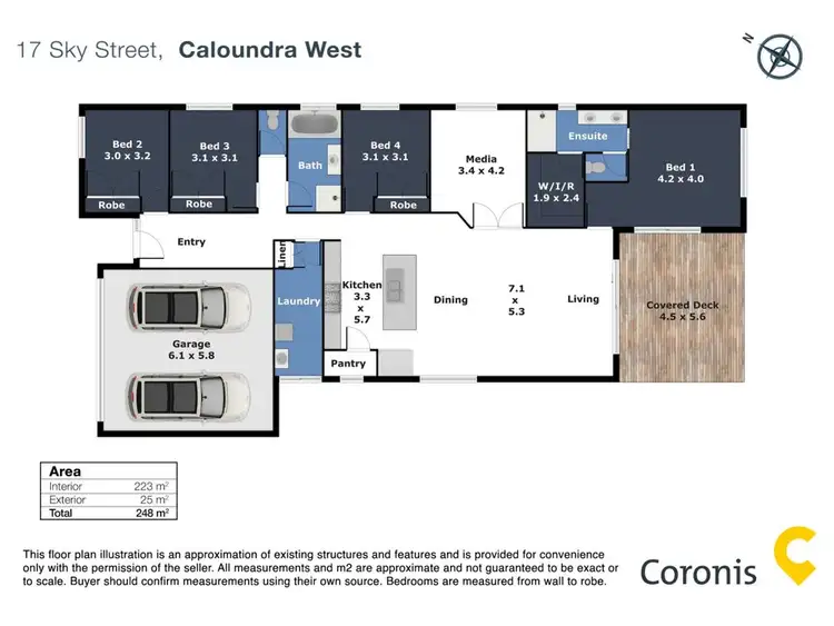 Floorplan of Homely house listing, 17 Sky Street, Caloundra West QLD 4551
