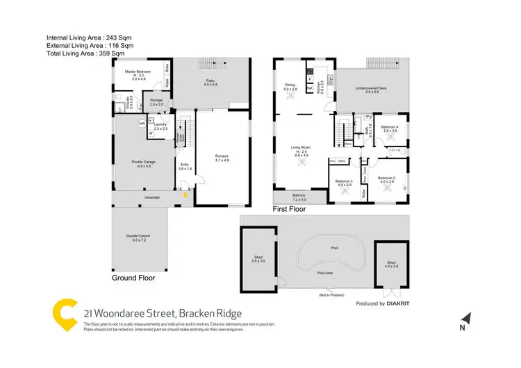 Floorplan of Homely house listing, 21 Woondaree Street, Bracken Ridge QLD 4017