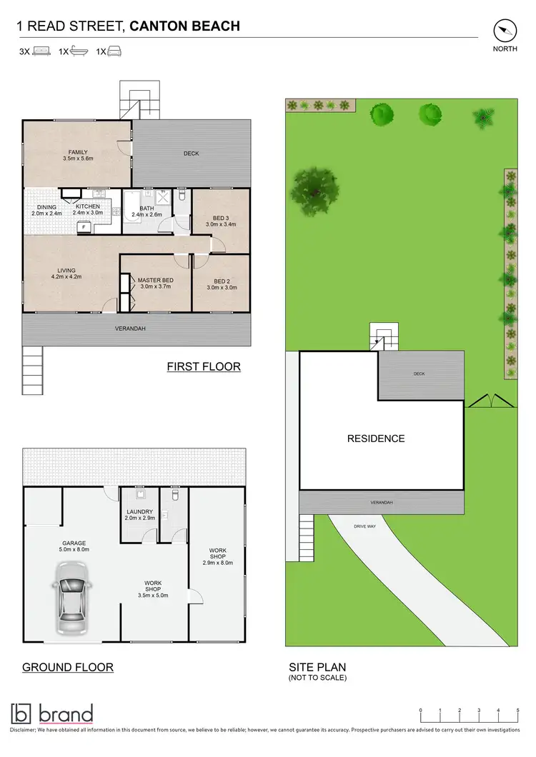 Floorplan of Homely house listing, 1 Read Street, Canton Beach NSW 2263
