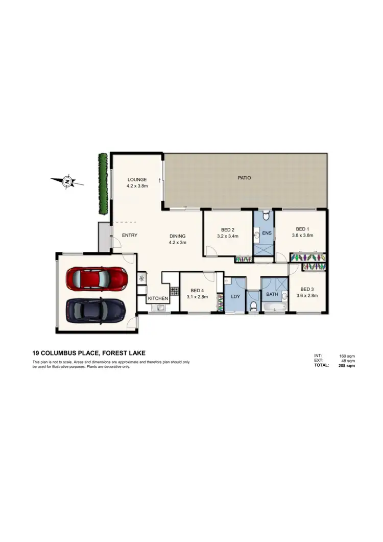 Floorplan of Homely house listing, 19 Columbus Pl, Forest Lake QLD 4078