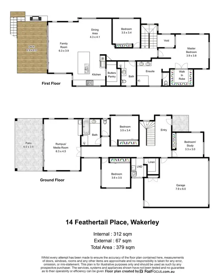 Floorplan of Homely house listing, 14 Feathertail Place, Gumdale QLD 4154