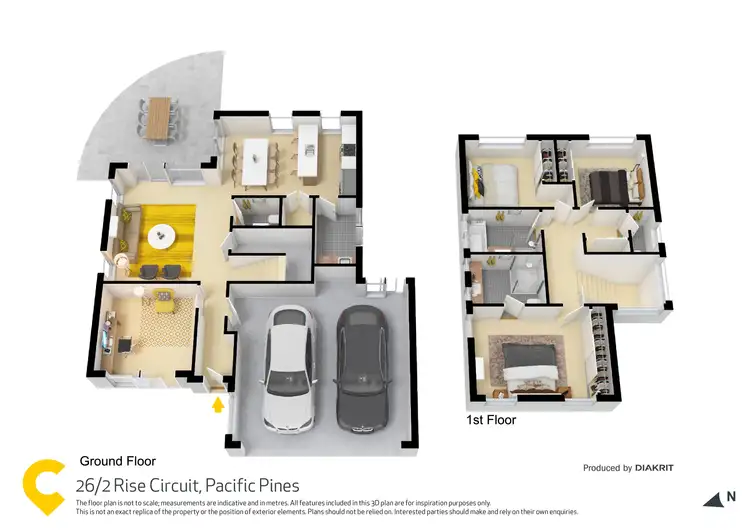 Floorplan of Homely house listing, 2 Rise Circuit, Pacific Pines QLD 4211