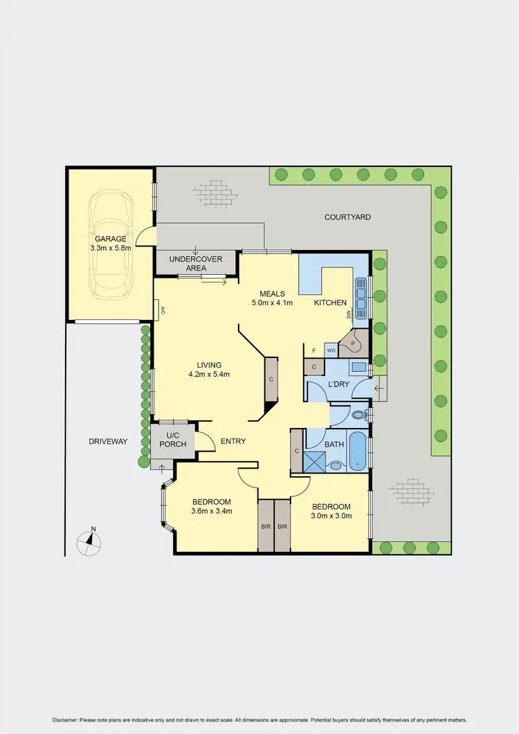 Floorplan of Homely unit listing, 2/34 Holyrood Avenue, Strathmore VIC 3041