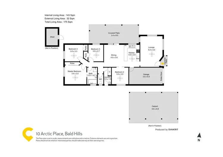 Floorplan of Homely house listing, 10 Arctic Place, Bald Hills QLD 4036