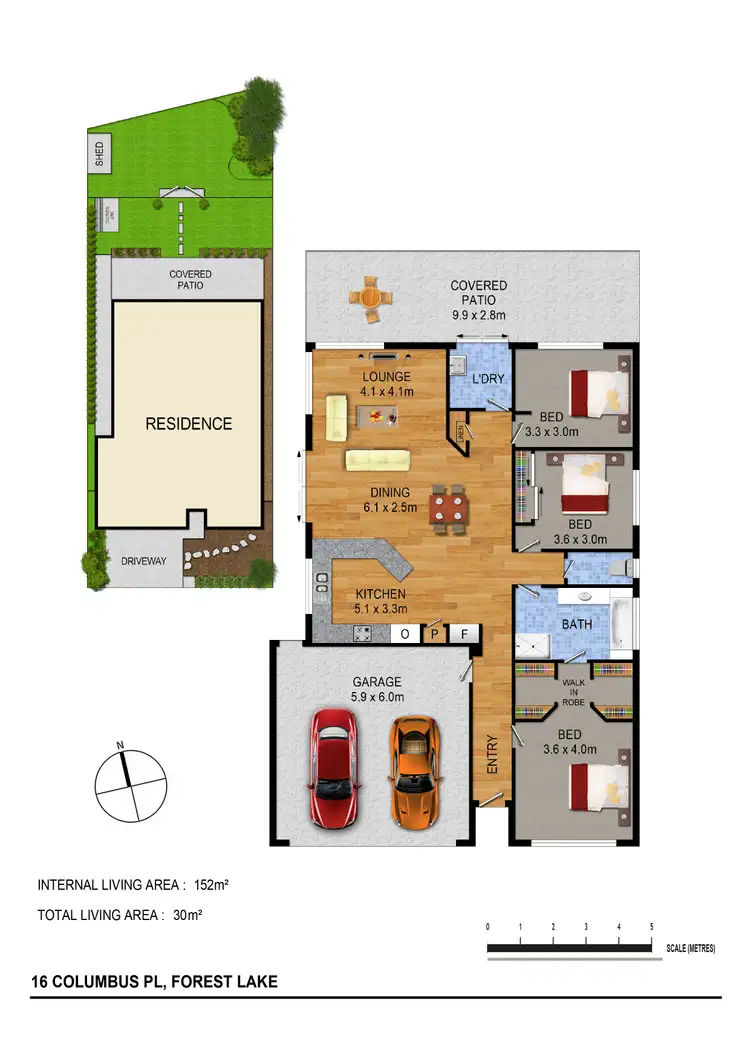 Floorplan of Homely house listing, 16 Columbus Place, Forest Lake QLD 4078