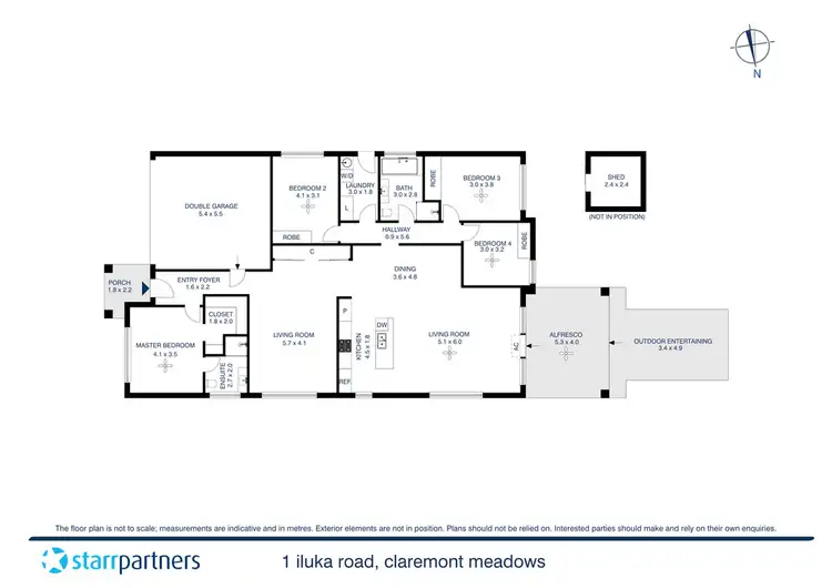 Floorplan of Homely house listing, 1 Iluka Road, Claremont Meadows NSW 2747