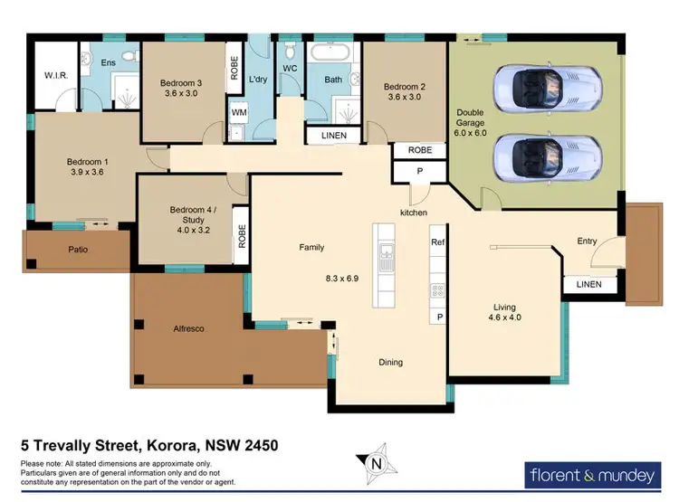 Floorplan of Homely house listing, 5 Trevally St, Korora NSW 2450