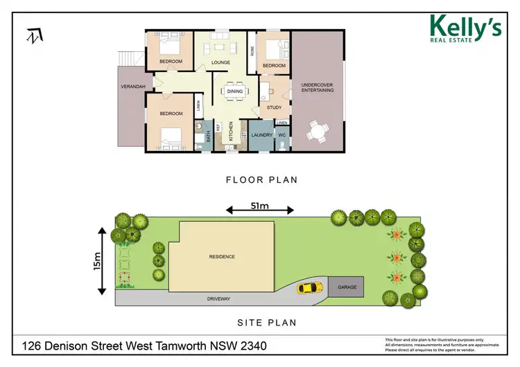 Floorplan of Homely house listing, 126 Denison Street, West Tamworth NSW 2340