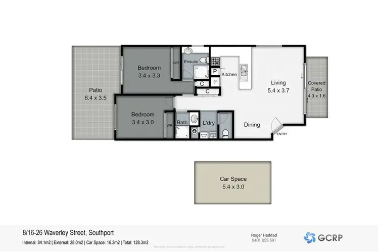 Floorplan of Homely apartment listing, 8/16-26 Waverley Street, Southport QLD 4215