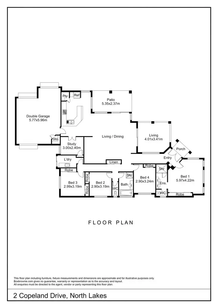Floorplan of Homely house listing, 2 Copeland Drive, North Lakes QLD 4509
