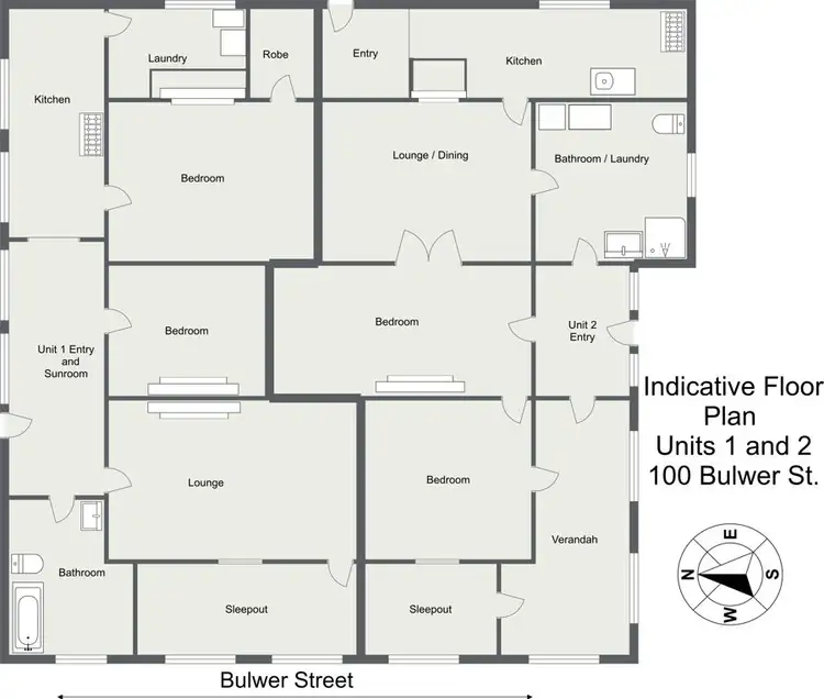 Floorplan of Homely unit listing, 100 Bulwer Street, Tenterfield NSW 2372