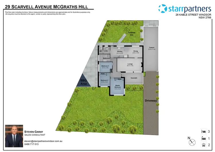 Floorplan of Homely house listing, 29 Scarvell Avenue, Mcgraths Hill NSW 2756