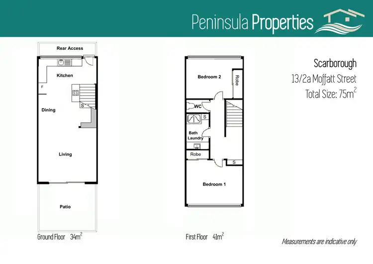 Floorplan of Homely townhouse listing, 13/2A Moffatt Street, Scarborough QLD 4020