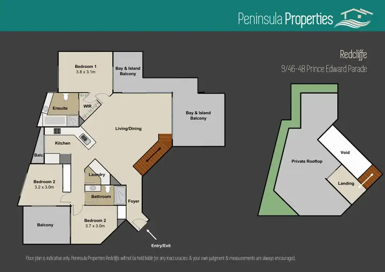 Floorplan of Homely unit listing, 9/46-48 Prince Edward Parade, Redcliffe QLD 4020