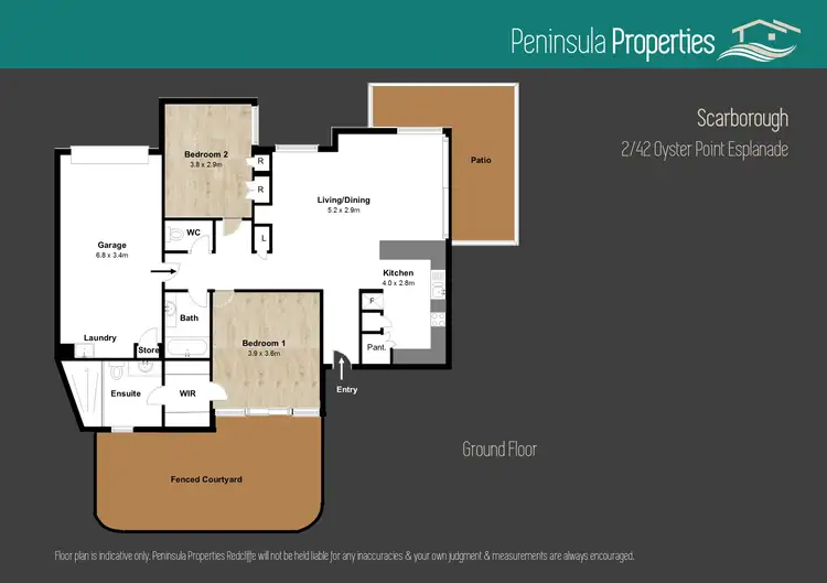 Floorplan of Homely unit listing, 2/42 Oyster Point Esplanade, Scarborough QLD 4020