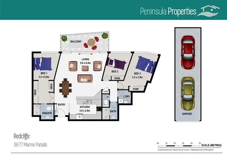 Floorplan of Homely unit listing, 18/77 Marine Parade, Redcliffe QLD 4020