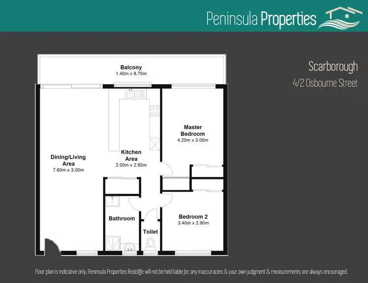 Floorplan of Homely unit listing, 4/2 Osbourne Street, Scarborough QLD 4020