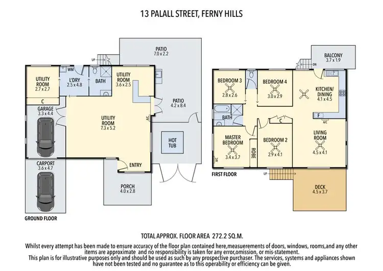 Floorplan of Homely house listing, 13 Palall Crescent, Ferny Hills QLD 4055