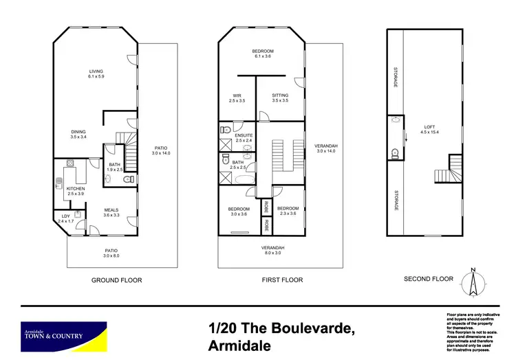 Floorplan of Homely house listing, 1/20 The Boulevarde, Armidale NSW 2350