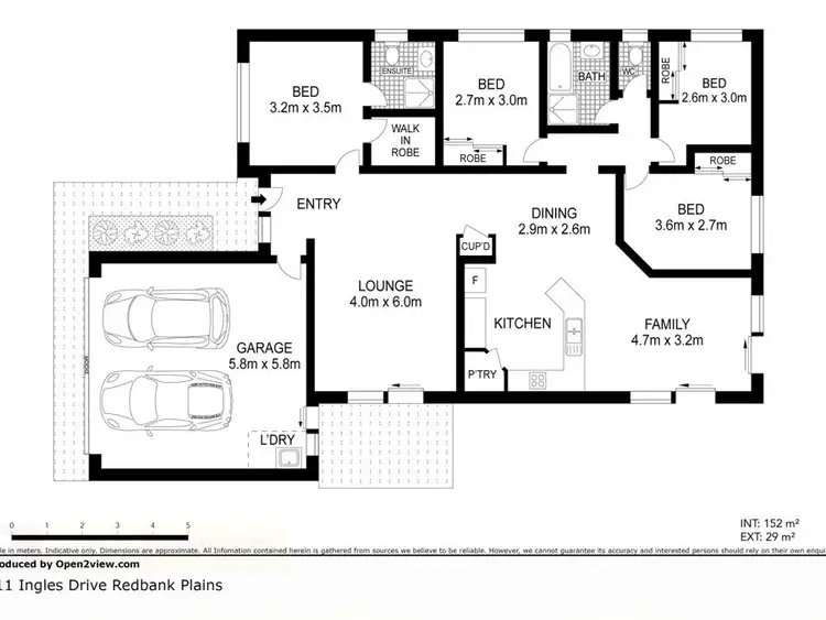 Floorplan of Homely house listing, 11 INGLES DRIVE, Redbank Plains QLD 4301