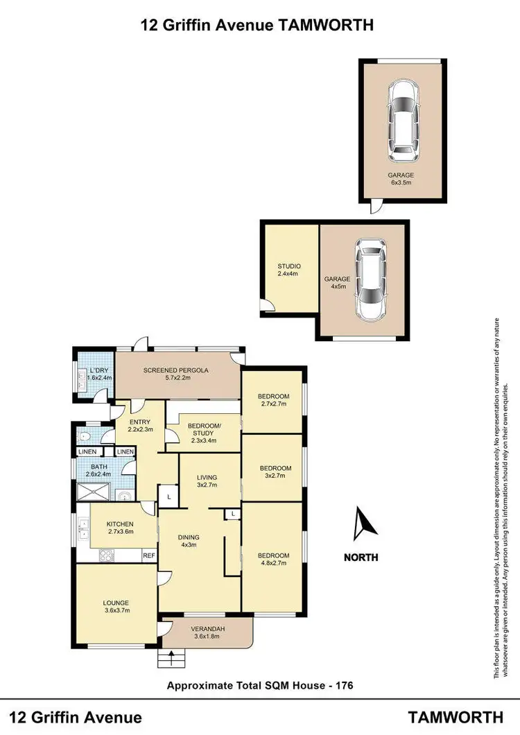 Floorplan of Homely house listing, 12 Griffin Avenue, Tamworth NSW 2340
