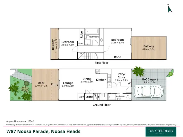 Floorplan of Homely unit listing, 7/83 Noosa Parade, Noosa Heads QLD 4567