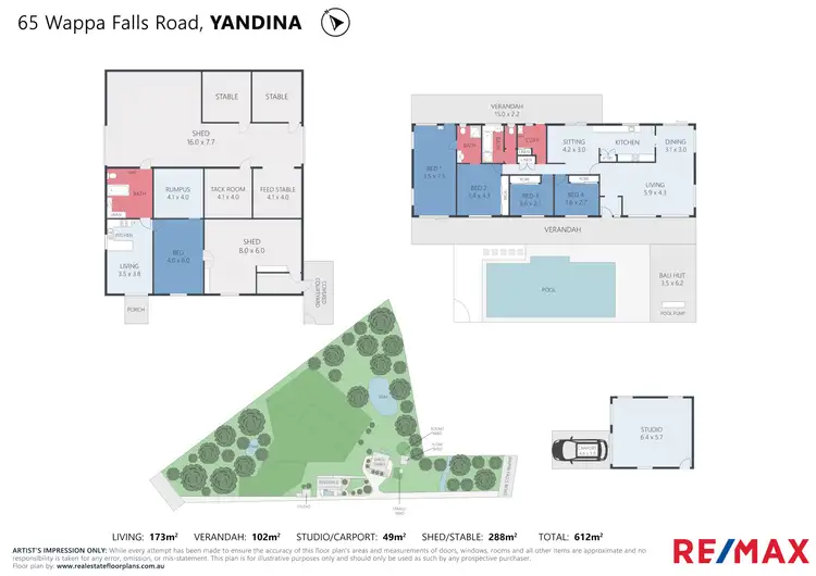 Floorplan of Homely rural property listing, 65 Wappa Falls Road, Yandina QLD 4561