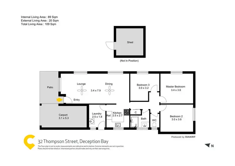 Floorplan of Homely house listing, 32 Thompson Street, Deception Bay QLD 4508