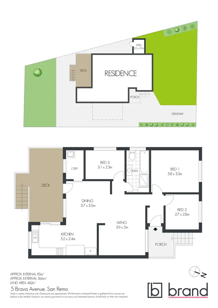 Floorplan of Homely house listing, 5 Brava Avenue, San Remo NSW 2262