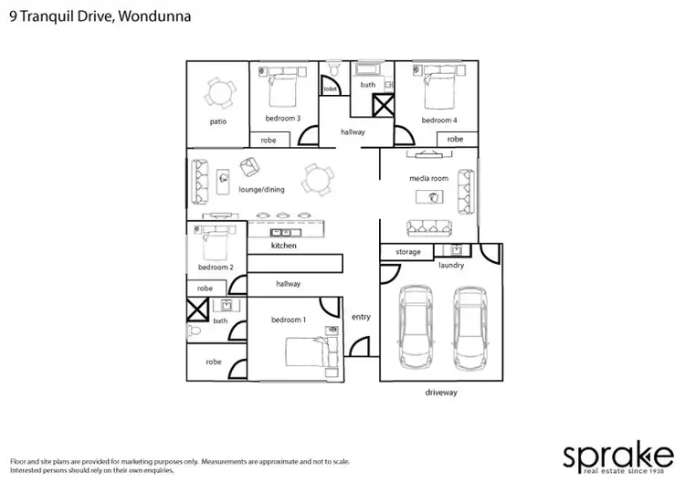 Floorplan of Homely house listing, 9 Tranquil Drive, Wondunna QLD 4655