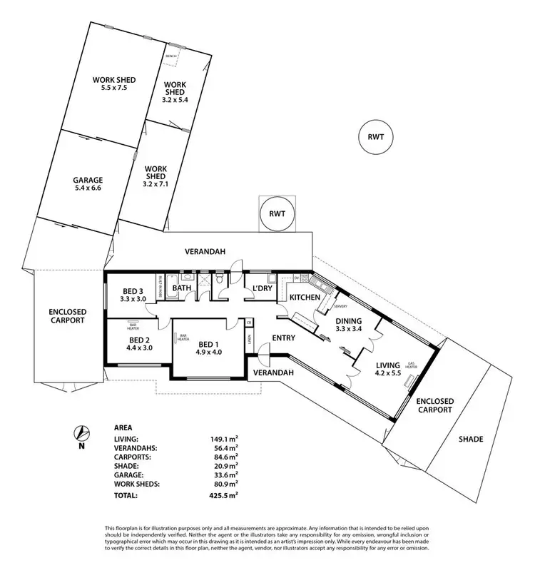 Floorplan of Homely house listing, 160 Adelaide Road, Murray Bridge SA 5253