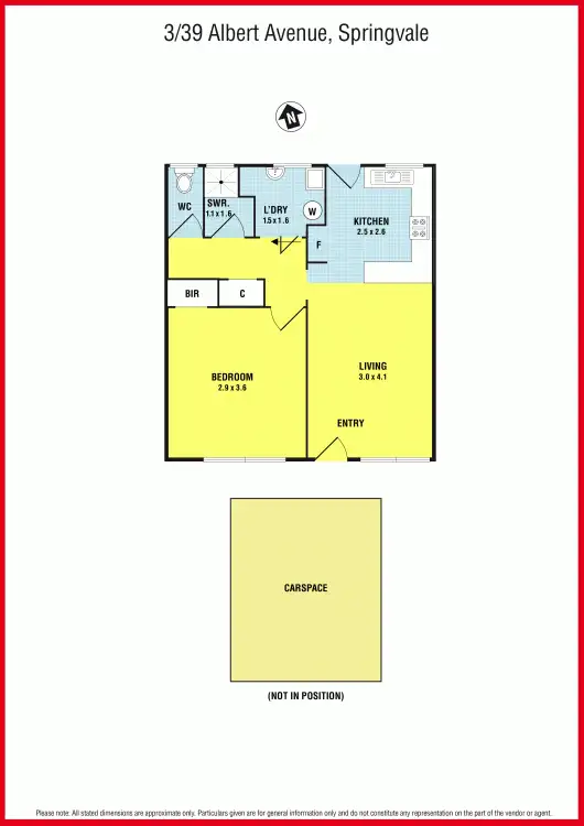 Floorplan of Homely unit listing, 3/39 Albert Avenue, Springvale VIC 3171