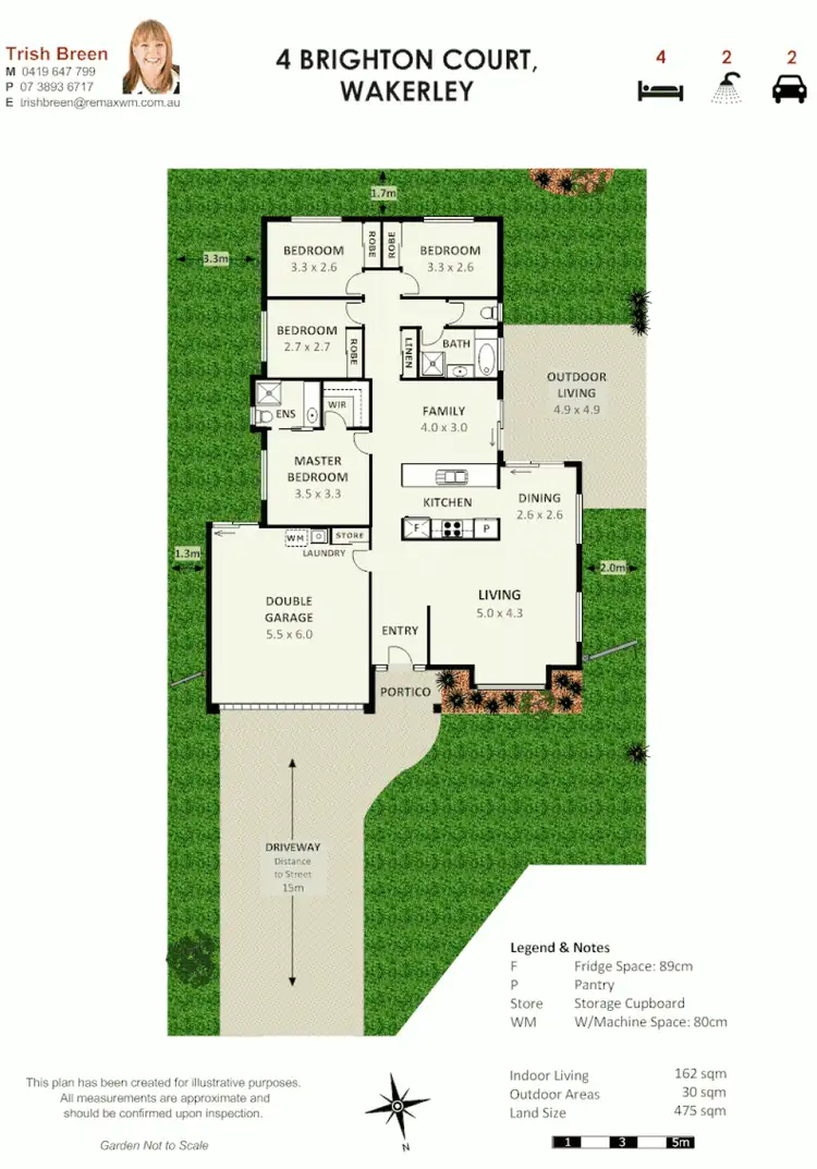 Floorplan of Homely house listing, 4 Brighton Ct, Wakerley QLD 4154