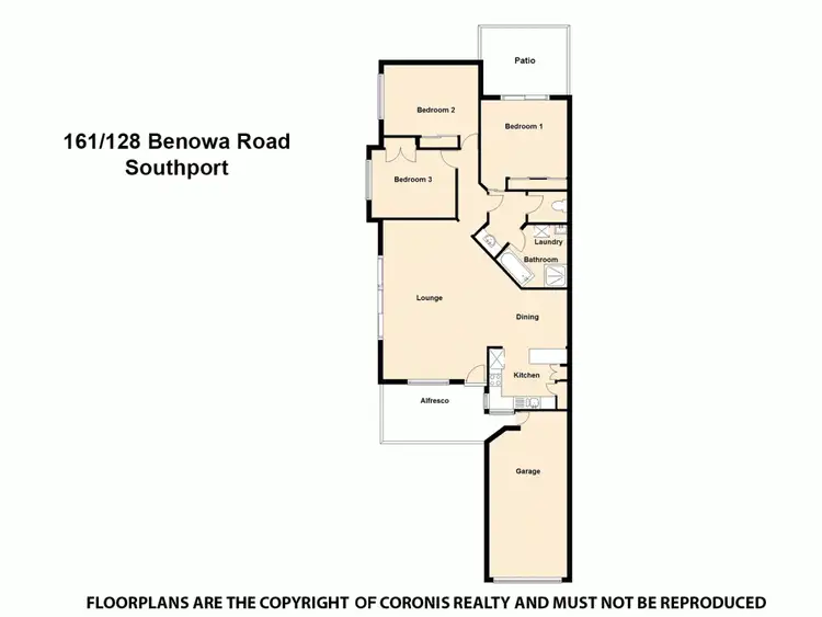 Floorplan of Homely unit listing, 161/128 Benowa Road, Southport QLD 4215